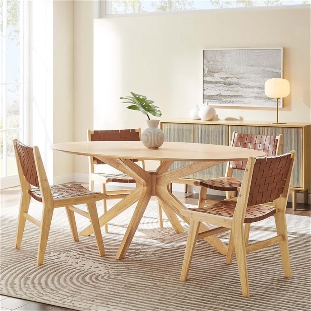 Star Oak Oval Dining Table