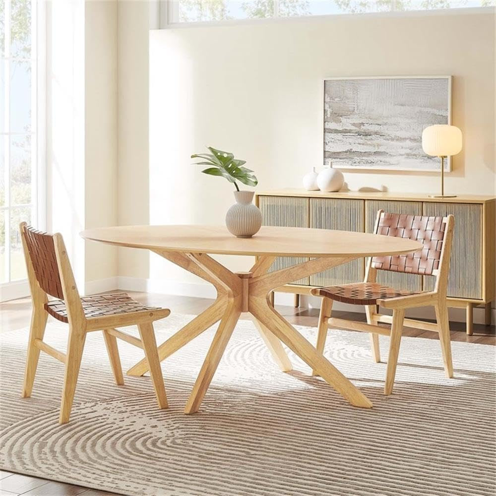 Star Oak Oval Dining Table