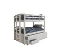 Dimatii White Twin Bunk Bed