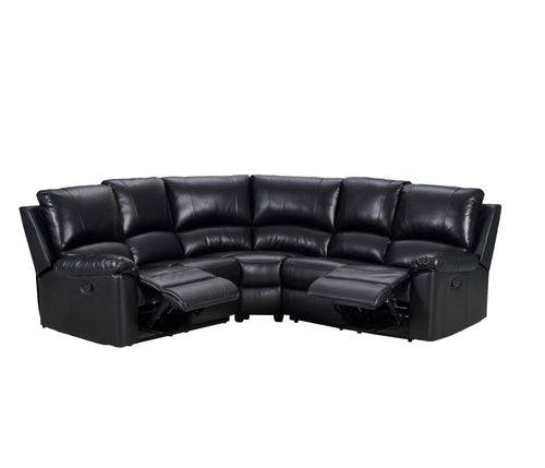 Black Power Reclining Sectional