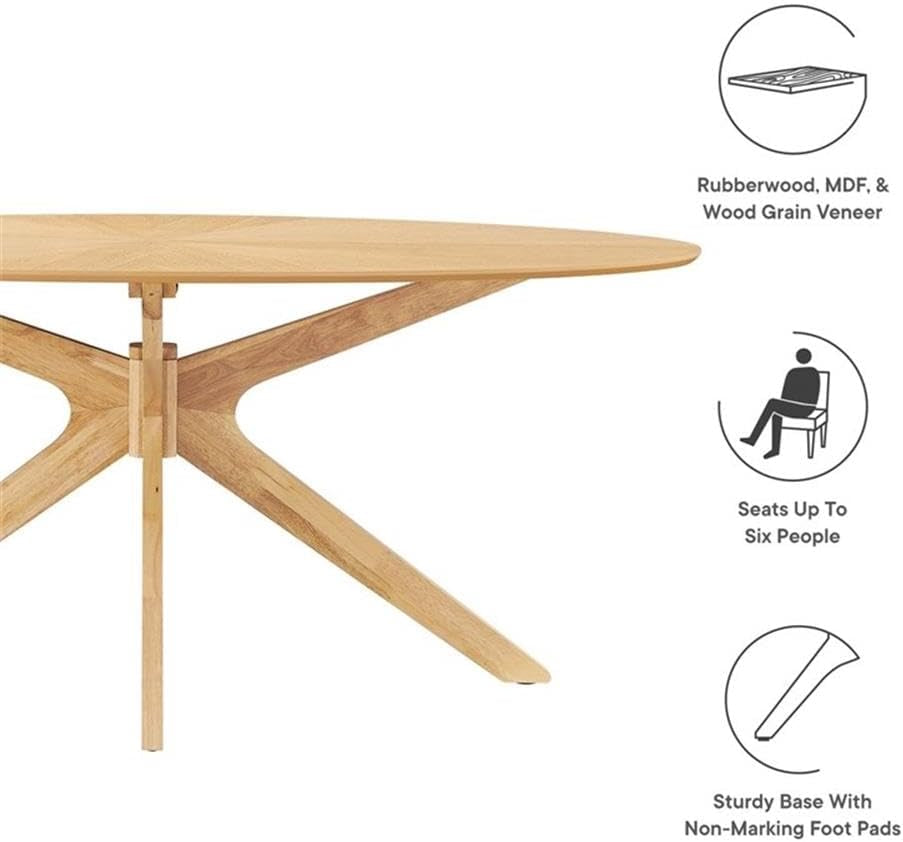 Star Oak Oval Dining Table