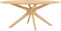 Star Oak Oval Dining Table